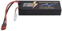 Аккумулятор Speed Storm Li-Po 7.4V 100C 3600 mAh Hard Case разъем T-plug (Deans) (SS-2S3600-100-D)
