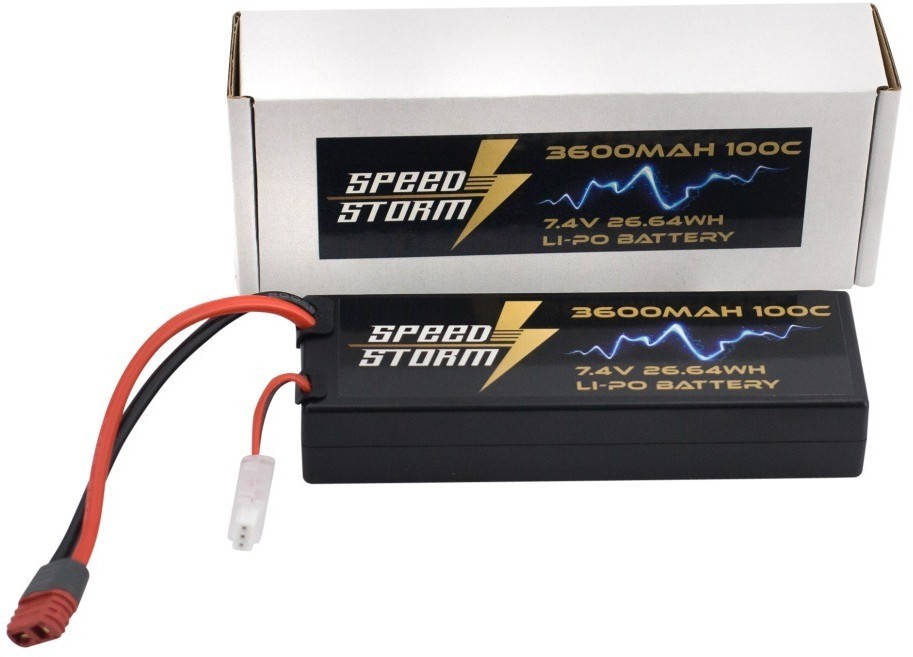 Аккумулятор Speed Storm Li-Po 7.4V 100C 3600 mAh Hard Case разъем T-plug (Deans) (SS-2S3600-100-D)