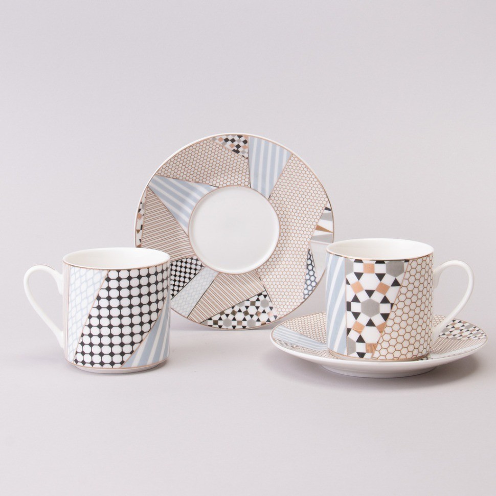 Кофейный набор lefard "top style" на 2 пер. 4 пр. 180 мл (165-593)