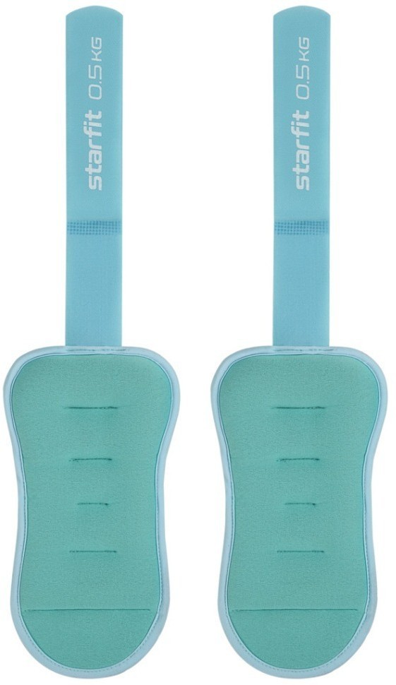 Утяжелители универсальные WT-503, 0,5 кг, мятный/синий пастель (2108861)