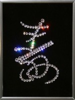 Картина Иероглиф Долголетие с кристаллами Swarovski (1524)