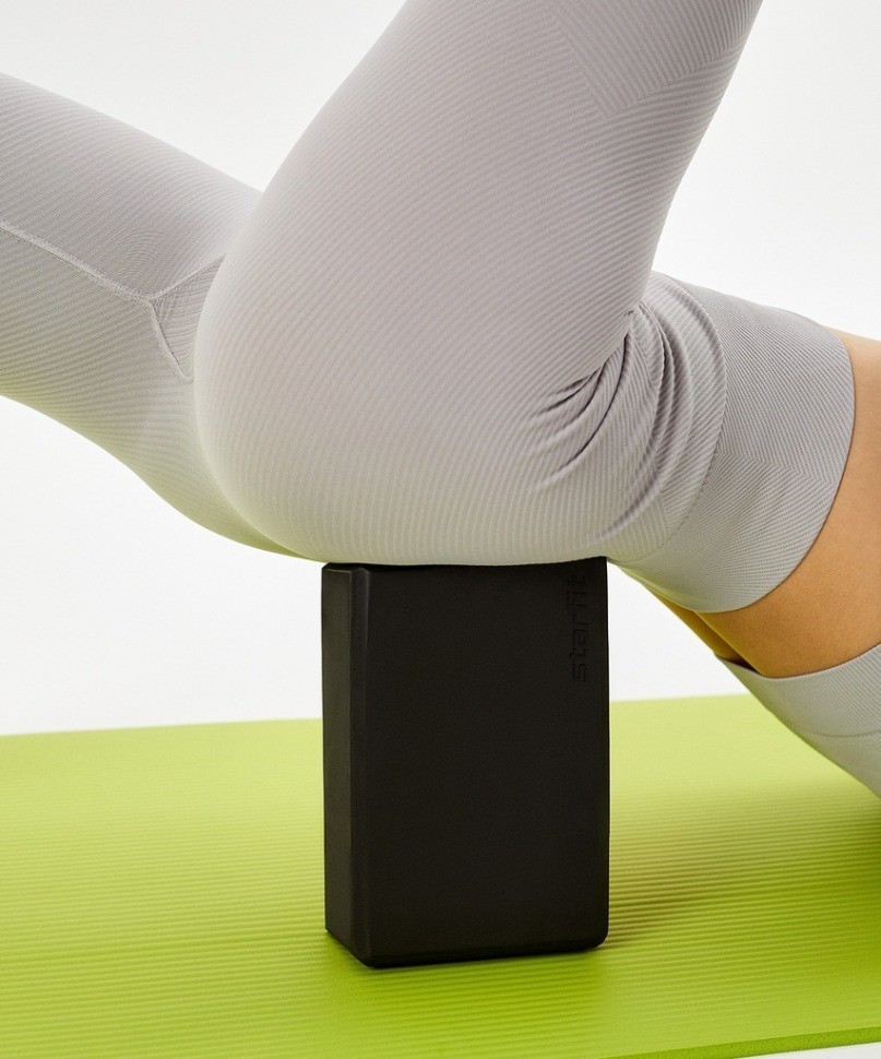 Блок для йоги STARFIT YB-200 EVA, черный (2113204)