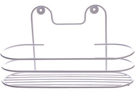 Полка настенная овал (26,5*9,5*13см) белая (АЛТ15)