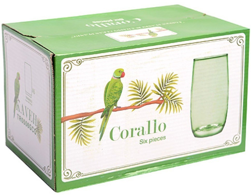 Набор стаканов 6 шт,290 мл,стекло Corallo (0506)