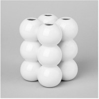 Ваза 9,2*9,2*11,9 см  цвет: белый Lefard (374-164)