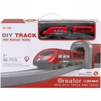 Железная дорога для детей &quot;Служба спасения, 66 предметов&quot;, на батарейках (G201-007)