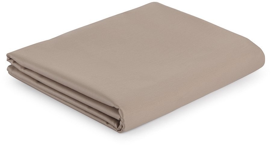 Простыня из сатина светло-коричневого цвета из коллекции essential, 240х270 см (74399)