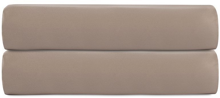 Простыня из сатина светло-коричневого цвета из коллекции essential, 240х270 см (74399)