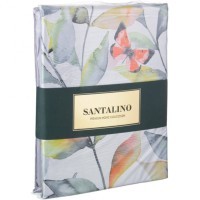 Кпб 1,5 сп&quot;гармоника&quot;,хлоп100% ,цветы+серый, под 150*215 -1шт., пр 180*220 -1шт., нав 70*50 -2шт SANTALINO (985-247)