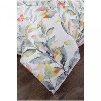 Кпб 1,5 сп&quot;гармоника&quot;,хлоп100% ,цветы+серый, под 150*215 -1шт., пр 180*220 -1шт., нав 70*50 -2шт SANTALINO (985-247)