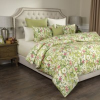 Кпб 1,5 спальный &quot;жасмин&quot; под 150х215 -1шт., прост (цвет св.желтый) 180х220 -1шт., нав 70х70 SANTALINO (984-702)