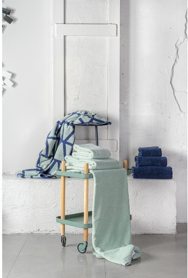 Полотенце для лица мятного цвета из коллекции essential, 30х30 см (66952)