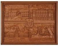 Настоящее &quot;Русское лото&quot; в резной шкатулке с боченками из мореного ясеня &quot;Санкт-Петербург 2&quot; (29961)