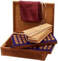 Настоящее &quot;Русское лото&quot; в резной шкатулке с боченками из мореного ясеня &quot;Санкт-Петербург 2&quot; (29961)