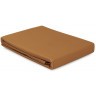 Простыня на резинке из сатина из коллекции meditation, caramel, 180х200х30 см (77756)