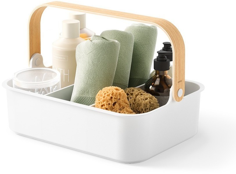 Органайзер bellwood, 37х27 см, белый/натуральное дерево (76808)