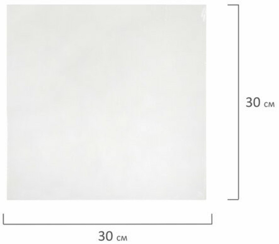 Холст на картоне (МДФ) 30х30 см грунт хлопок 191672 (6) (86498)