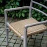Полукресло ANOA ARM CHAIR GREY, Тиковое дерево, GREY RUBIO, ROOMERS FURNITURE