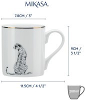 Кружка фарфоровая Гепард Mikasa MKCANCHEETAH