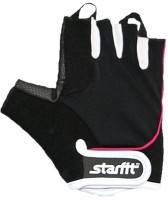 Перчатки для фитнеса SU-111, черный/белый/розовый (165013)