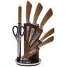 Набор ножей agness с ножницами и мусатом на пластиковой подставке, 8 предметов (911-640)