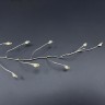 Декор гирлянда  капельки на серебряном проводе белый свет 600 макро ламп 1500 см (84912)