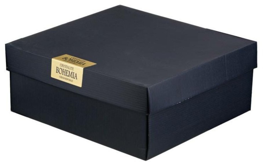 Набор для виски "квадро" 7пр.: штоф+6 стаканов 850/340 мл. высота=27/10 см. Crystal Bohemia (669-138)