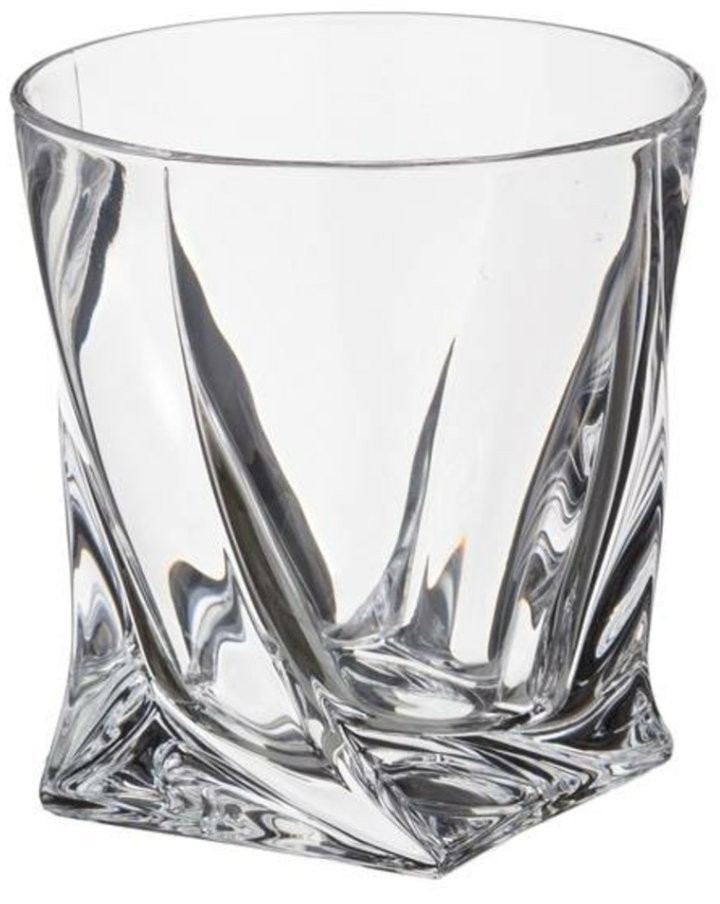 Набор для виски "квадро" 7пр.: штоф+6 стаканов 850/340 мл. высота=27/10 см. Crystal Bohemia (669-138)