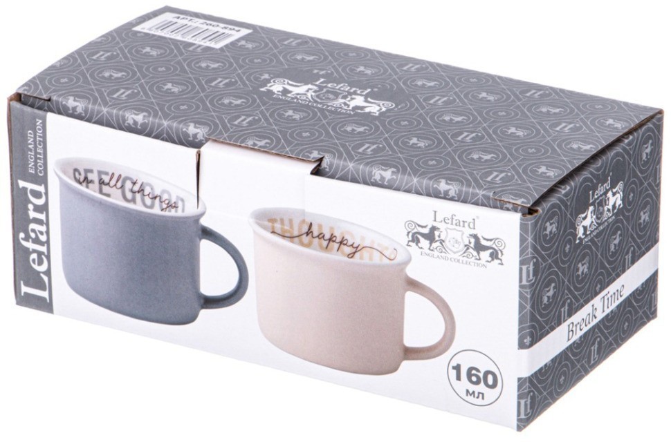 Набор кружек lefard "break time" 2 пр. 160 мл (260-894)