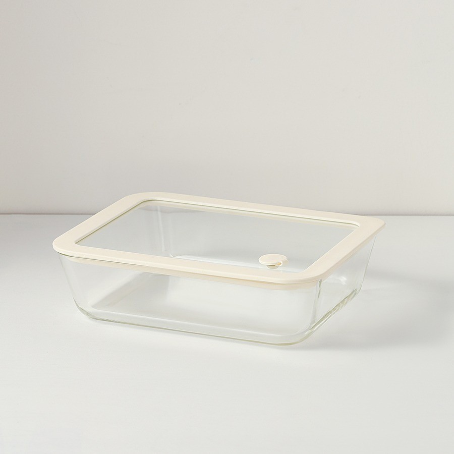 Контейнер для запекания и хранения с вакуумным эффектом vacuum glass, 1,4 л, молочный (78842)