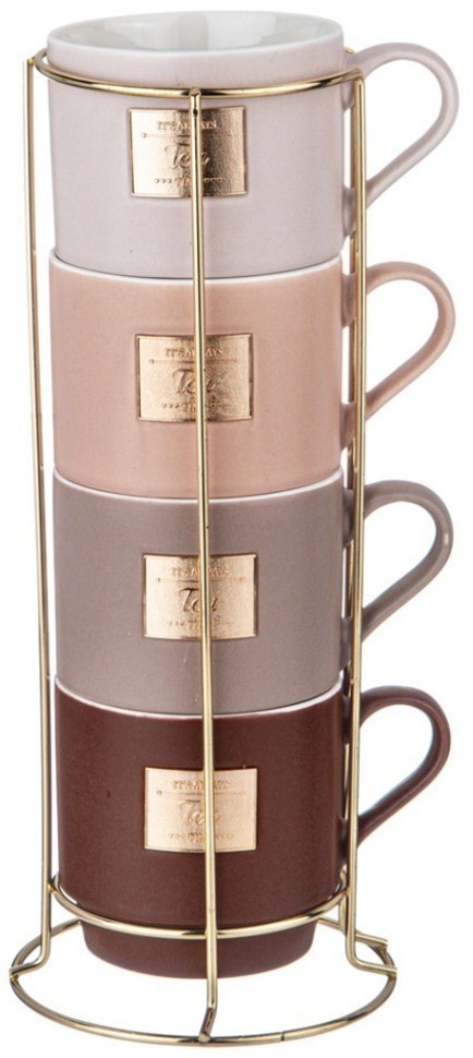 Набор кружек lefard 4шт "break time" 330мл (756-443)