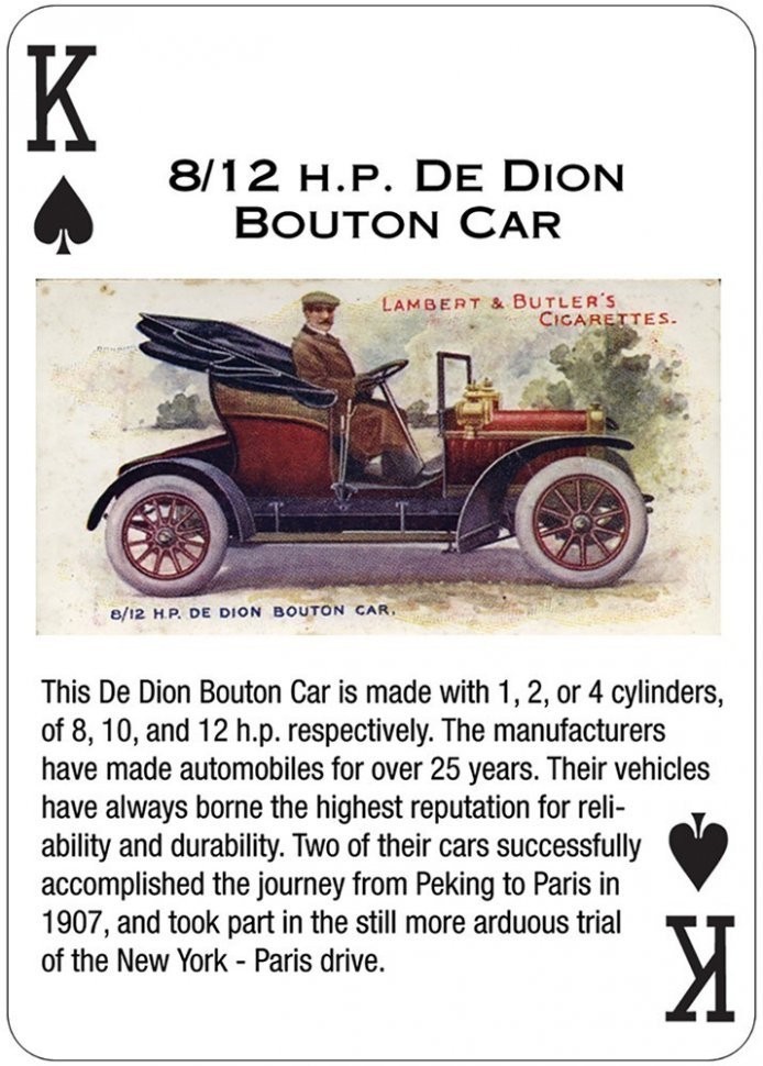 Карты "Antique Motor Cars Playing Cards" (47094)