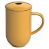 Кружка с ситечком C097-18AYE, фарфор, Yellow, LOVERAMICS