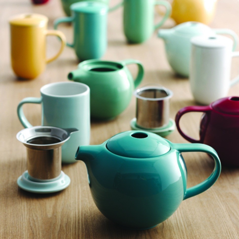 Кружка с ситечком C097-18AYE, фарфор, Yellow, LOVERAMICS