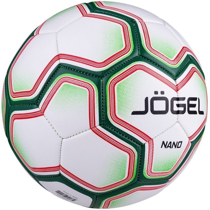 Мяч футбольный Nano №5, белый/зеленый (772501)