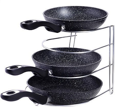 Подставка д/сковород хром (23,5*23*27 см) (АЛТ128С)