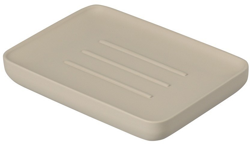 Мыльница slim, светло-серая (78874)