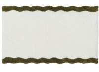 Коврик для ванной с кантом оливкового цвета из коллекции trendy ruffles, 50x80 см (79228)