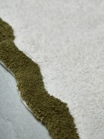 Коврик для ванной с кантом оливкового цвета из коллекции trendy ruffles, 50x80 см (79228)