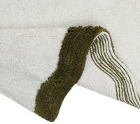 Коврик для ванной с кантом оливкового цвета из коллекции trendy ruffles, 50x80 см (79228)