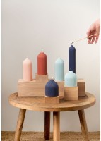 Свеча декоративная синего цвета из коллекции edge, 16,5 см (73483)