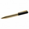 Ручка подарочная шариковая Galant Black Melbourne корпус золотистый с черным синяя 141356 (90792)