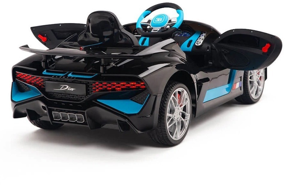 Детский электромобиль Bugatti Divo (черный, 12V) - HL338