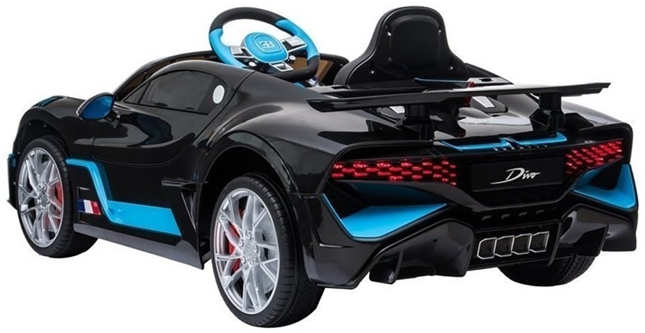 Детский электромобиль Bugatti Divo (черный, 12V) - HL338