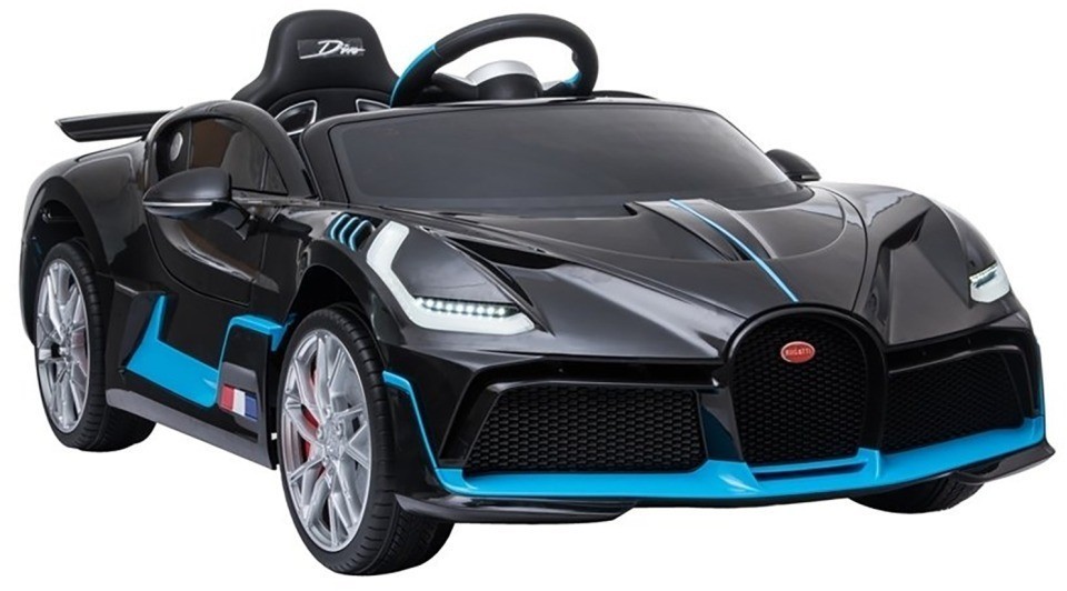 Детский электромобиль Bugatti Divo (черный, 12V) - HL338