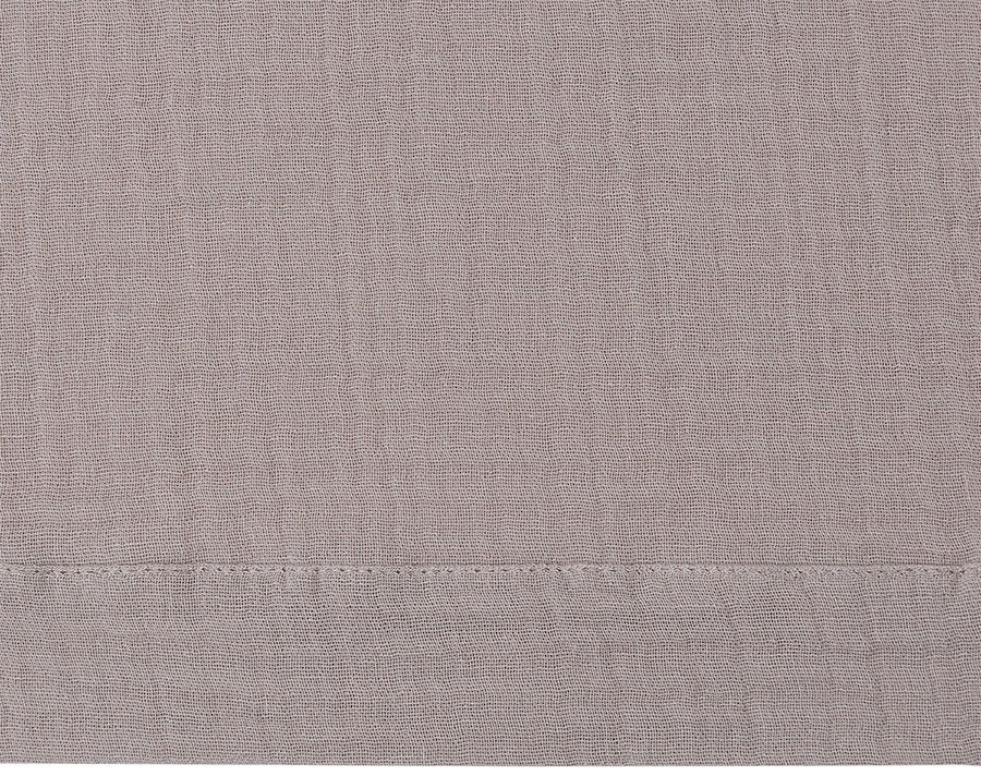 Штора из муслина бежево-серого цвета из коллекции essential, 150х290 см (77781)