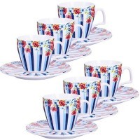 Коф/наб. 12пр 80мл кост/фарф ЦВЕТОК LR (24754)