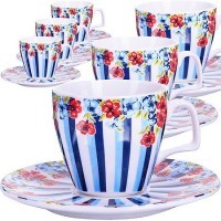 Коф/наб. 12пр 80мл кост/фарф ЦВЕТОК LR (24754)