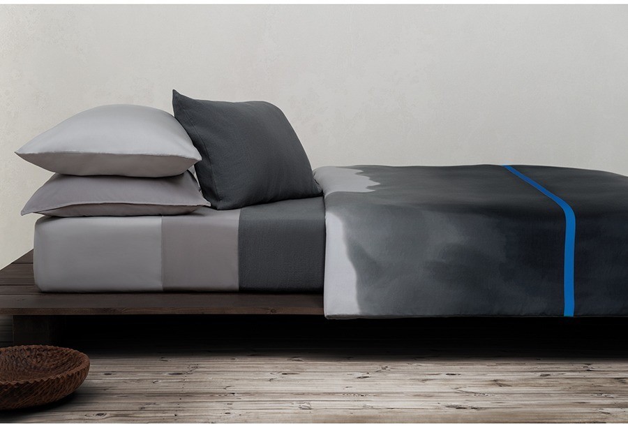 Комплект постельного белья из умягченного сатина из коллекции slow motion, electric blue, 150х200 см (73714)