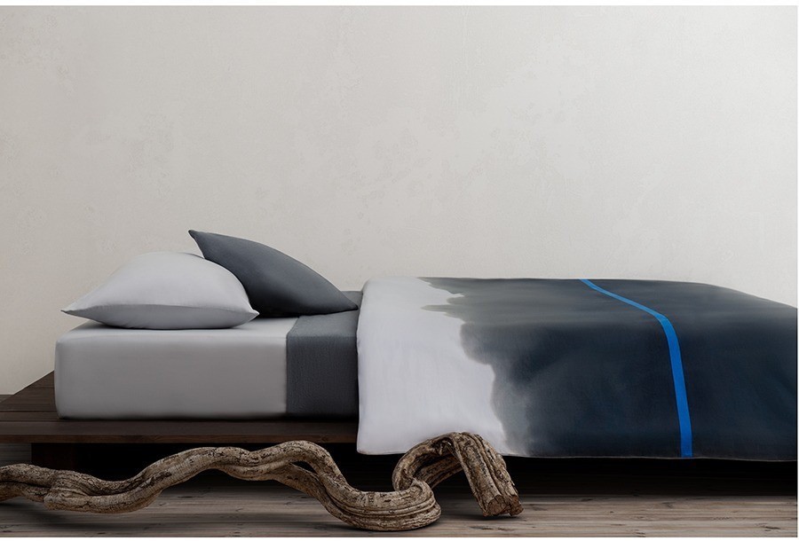 Комплект постельного белья из умягченного сатина из коллекции slow motion, electric blue, 150х200 см (73714)